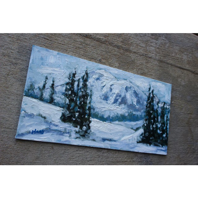 "Mt. Rainier Paradise" Contemporary Winter Landscape Oil Painting For Sale In Reno/Lake Tahoe - Image 6 of 12