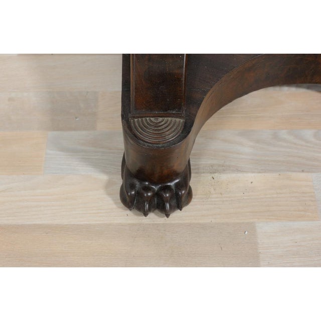 Maroon Charles X Console, France, Mid-1800s For Sale - Image 8 of 16