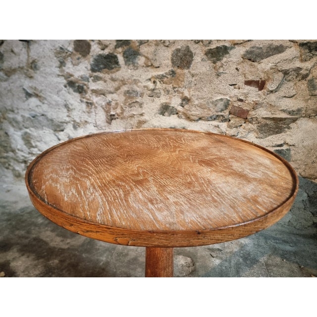 Vintage Round Pedestal Bistro Table, 1920s For Sale - Image 4 of 13