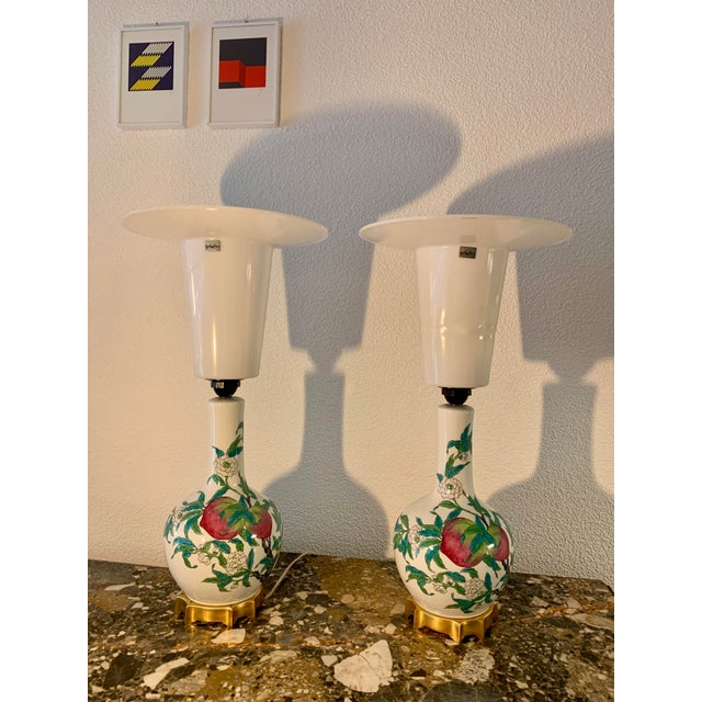 Cream Mid-Century Table Lamps from Sweden, 1960s, Set of 2 For Sale - Image 8 of 15