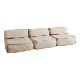 Vintage European Sectional Sofa Attributed to Roche Bobois, 1980s For Sale