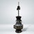 A Chinese dragon handled bronze table lamp with a cloisonné decorated base. The age is estimated to be early 20 the...