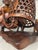 Large 8.5" Mid-Century Balinese Teak Cockfighter With Tripple-Rooster Openwork Cage Masterwork For Sale - Image 10 of 12