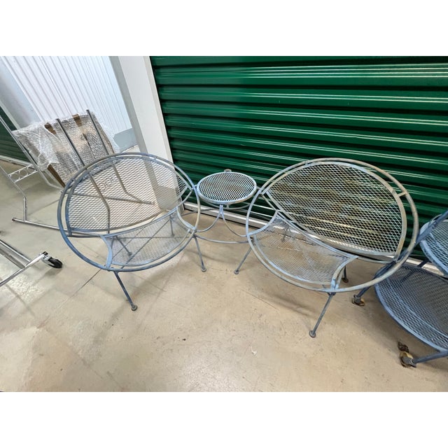 Vintage Salterini Radar Wrought Iron Set, 4 Pieces, Attributed For Sale In Washington DC - Image 6 of 6