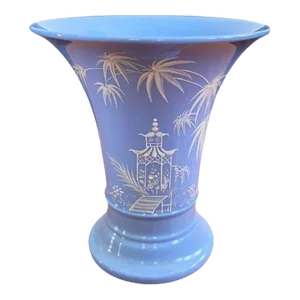 Lenox Mid 20th Century Cornflower Blue Vase, Stamped & Numbered