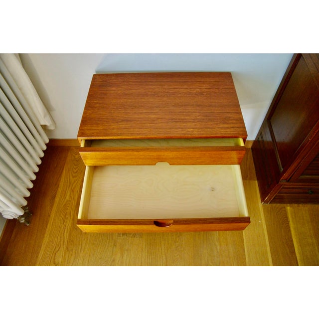 Wood Model 384 Bedside Table in Teak by Kai Kristiansen for Aksel Kjersgaard, 1960s For Sale - Image 7 of 9
