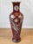 Vintage 41" Chinese Chinoiserie Red Enamel & Mother of Pearl Inlay Dragon Floor For Sale - Image 4 of 10