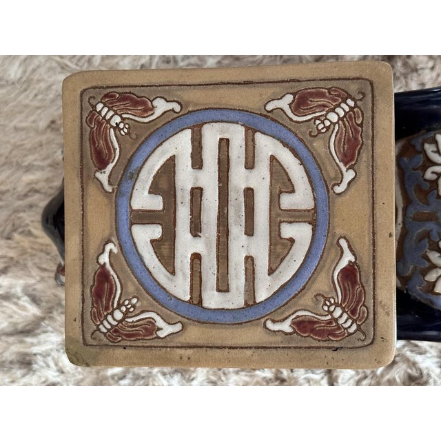 Glazed Terracotta Elephant Stool or Planter, 1960s For Sale - Image 11 of 17