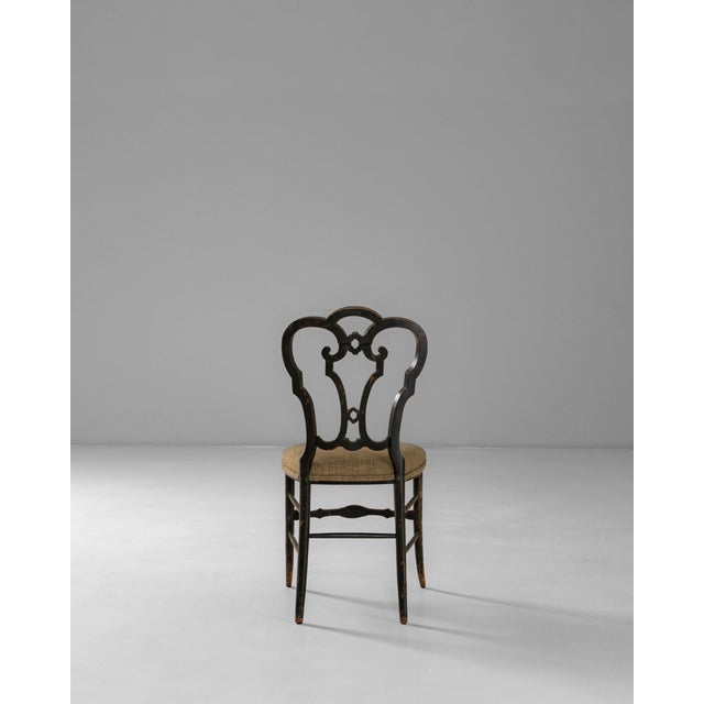 1860s French Baroque Revival Wooden Chair With Upholstered Seat For Sale - Image 18 of 18