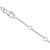 Haus of Brilliance 10K White Gold Diamond Accent "S" Initial Charm and Link Bracelet For Sale - Image 4 of 6
