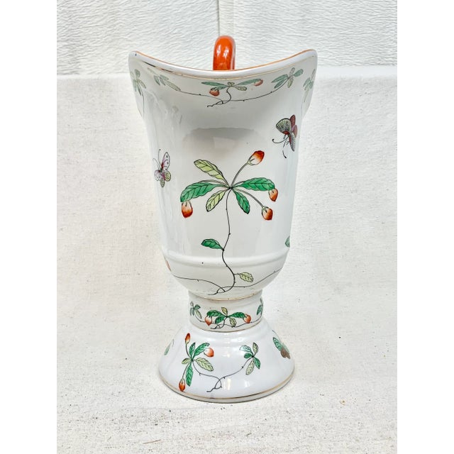 Vintage Extra Large Chinoiserie Pitcher For Sale - Image 4 of 13