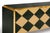 Murano Glass Sideboard with Diamond Pattern and Gilded Brass Edges, 1980s For Sale - Image 3 of 4