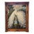 Large White Peacock Garden Oil Painting in Antique Ornate Gilt Florentine-Style Frame For Sale