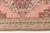 Pink Vintage Turkish Area Rug, 9'9" X 5'4" Hand-Knotted Floral Oushak Carpet, Soft Pink and Taupe Decorative Wool and Cotton Blend Rug For Sale - Image 8 of 9