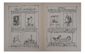 Alberto Giacometti, Moving and Mute Objects, 1952, Original Lithograph