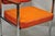 Orange Vintage Mid Century Modern Orange Naugahyde Chrome Arm Chairs by Malibu - A Pair For Sale - Image 8 of 12
