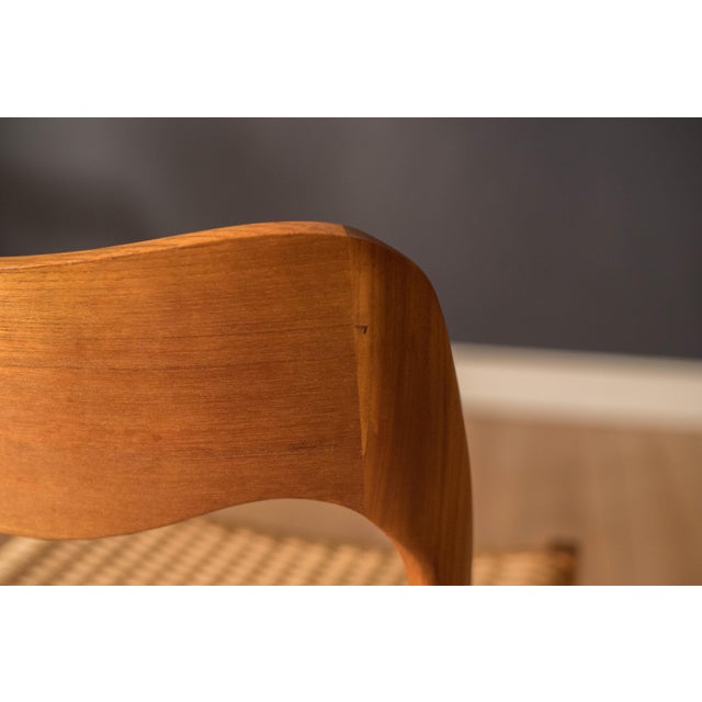 Set of Six Danish Modern Teak and Paper Cord Niels O. Moller Dining Chairs 71 For Sale - Image 17 of 18