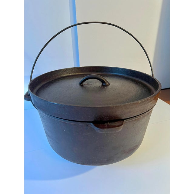 Cast Iron Pot or Cauldron on Three Lets with Handle For Sale In Los Angeles - Image 6 of 11