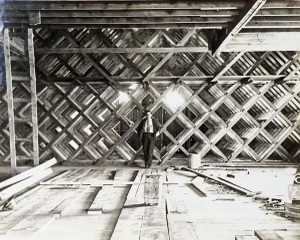 Vintage Architectural Truss System Photograph