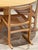 Mid-Century Circular Dining Table in Elm and Chairs in Rattan, 1960s, Set of 5 For Sale - Image 4 of 12
