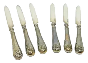 Neo-Classisist Knifes, Sweden, 1960s, Set of 6