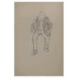 Pierre Georges Jeanniot, Man, Original Drawing, Early 20th Century For Sale