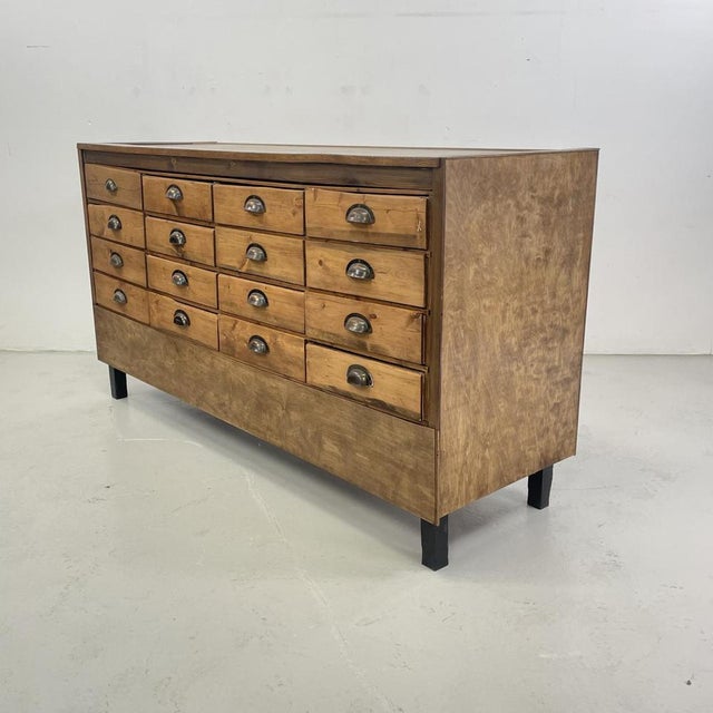 16 Drawer Shop Counter, 1930s For Sale - Image 8 of 11