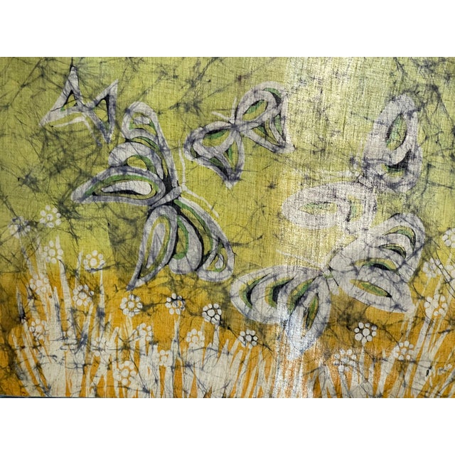 Mixed Media of Butterflies on Batik Framed For Sale In Miami - Image 6 of 6