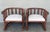 Early 20th Century Pair of Spanish Slatted Barrel Back Hand Carved Chairs For Sale - Image 16 of 18