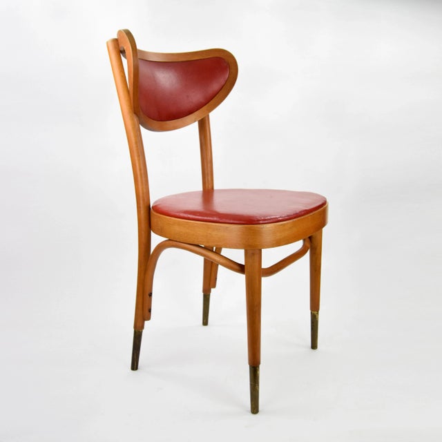 Brown Vintage Chairs from Stol Kamnik, 1950s, Set of 2 For Sale - Image 8 of 10