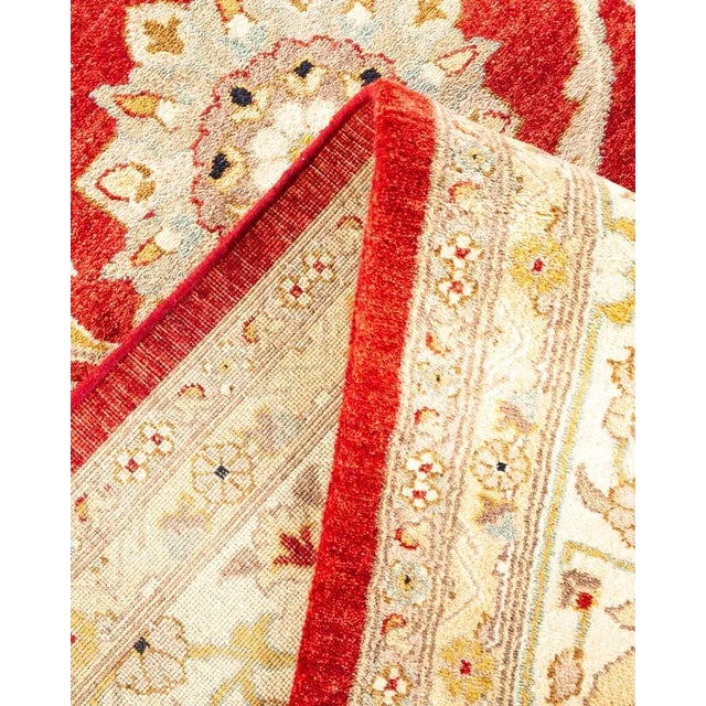 Mogul, One-of-a-Kind Hand-Knotted Area Rug in Red, 9' 3" x 11' 9" For Sale In New York - Image 6 of 8