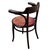Antique Art Nouveau Bent Oak Desk Chair W/ Carved Shell Motif Seat by Fischel For Sale - Image 4 of 8