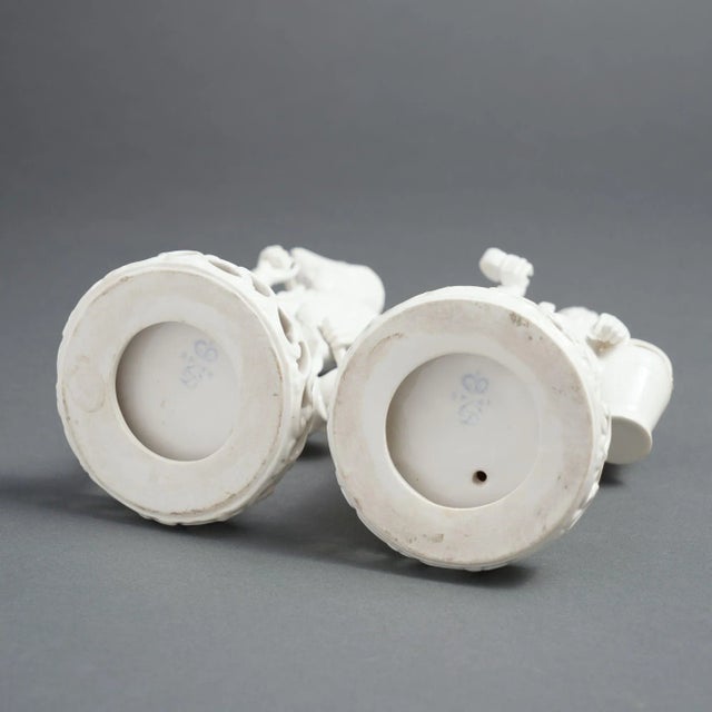 Pair of English Blanc Du Chine Figures by Stevenson & Hancock, 1863-66 For Sale - Image 11 of 12