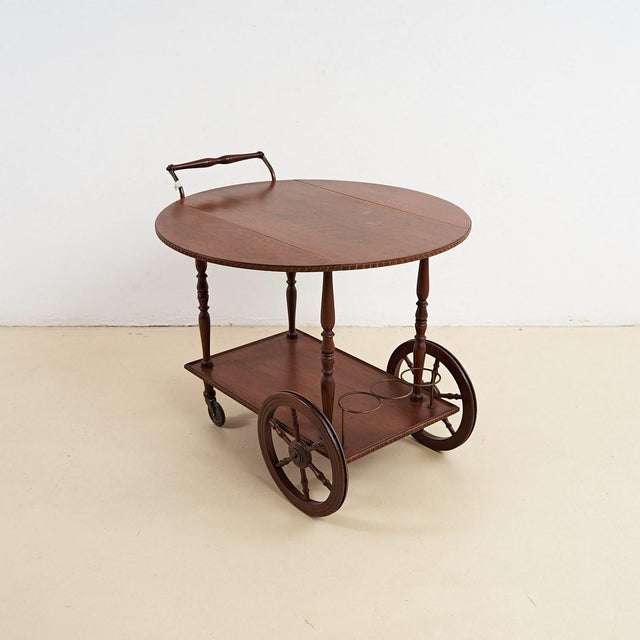 Italian Wooden Food and Drinks Trolley For Sale - Image 5 of 5
