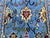 2000 - 2009 Blue Floral Wool Rug With Botanical Border, 3'3" X 4'9" For Sale - Image 5 of 10