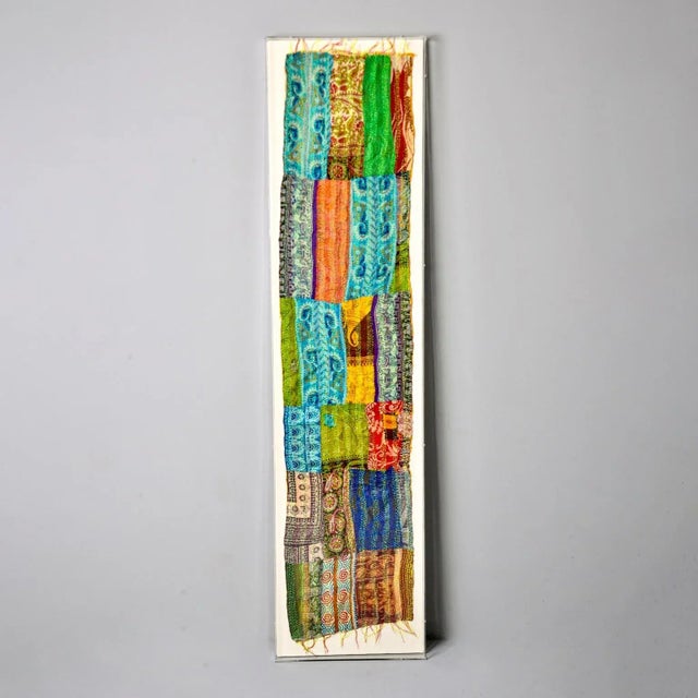 Large Vintage Indian Textile With Custom Frame For Sale - Image 10 of 10