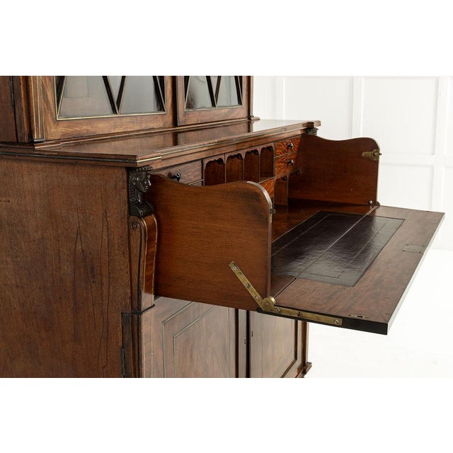 English Regency Bookcase in Mahogany For Sale - Image 9 of 18
