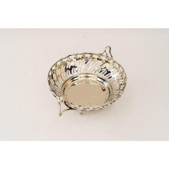 Metal Art Deco Fruit Bowl Vienna Around 1920s For Sale - Image 7 of 9