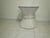 1990s 1990s Vintage McGuire Style Rattan Sheaf of Wheat Pedestal End Table Glass Top For Sale - Image 5 of 7