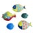 Late 20th Century Collection of Hand-Painted Fish Serving Plates - Set of 5 For Sale