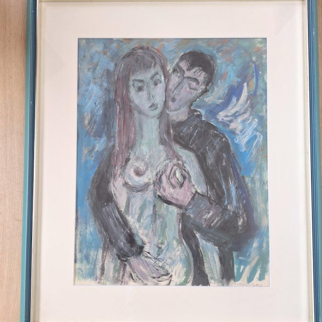 Paper Werner Kornhas, 1960s, Paper, Framed For Sale - Image 7 of 8