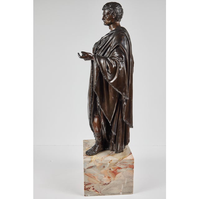 Figurative Large, Cast Bronze Roman Figures, circa 1910 - A Pair For Sale - Image 3 of 12