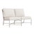 Brown Jordan Venetian Armless Loveseat, Dove frame with Fusion Natural fabric For Sale - Image 12 of 12