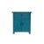Distressed Bolection Blue One Drawer Simple End Table Nightstand For Sale In San Francisco - Image 6 of 6