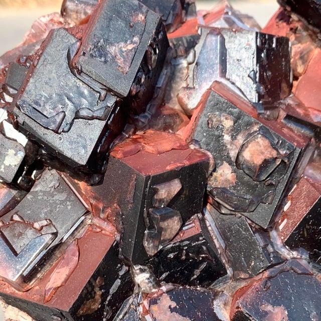Hematite Included Calcite Specimen by Stillmantle For Sale - Image 4 of 4