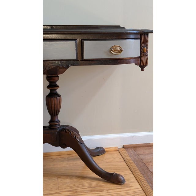 Vintage Mahogany Splay Legged Sofa Table For Sale - Image 9 of 10