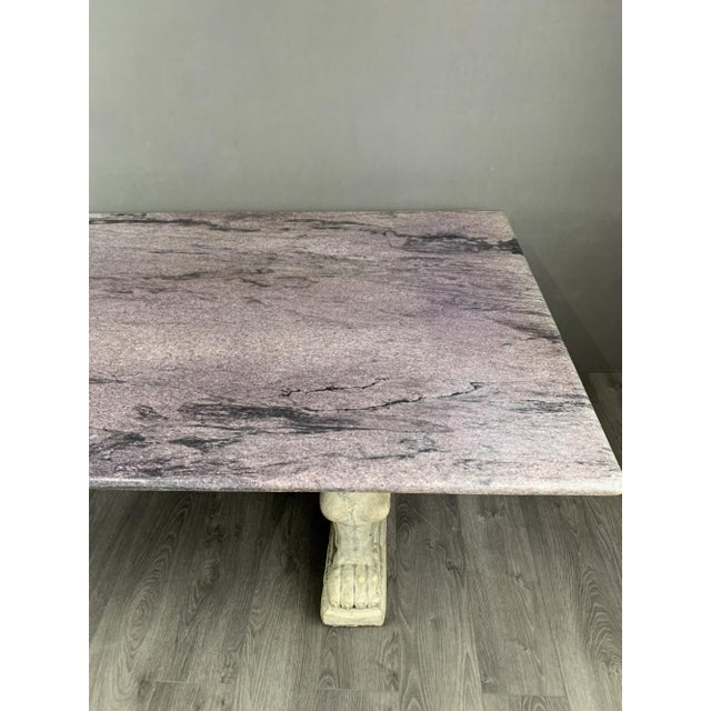 20th Century Marble Dining Table, 1950s For Sale - Image 4 of 11
