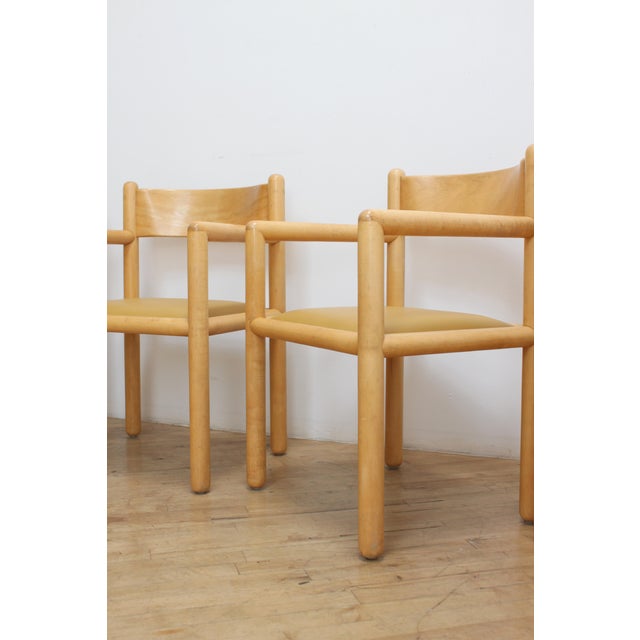 Mid-Century Modern Massimo Vignelli Acorn Dining Chairs for Sunar For Sale - Image 3 of 6