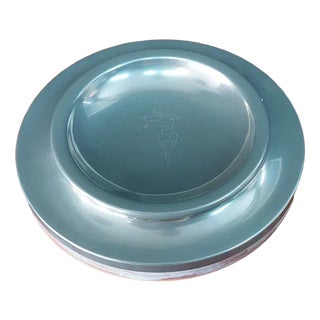 Italian Centerpiece in Metal and Wood by Trussardi Maison, 1970s For Sale