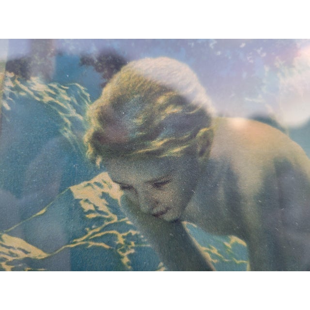 Mid 20th Century Mid 20th Century Daybreak Print From the Original Painting by Maxfield Parrish, Framed For Sale - Image 5 of 12